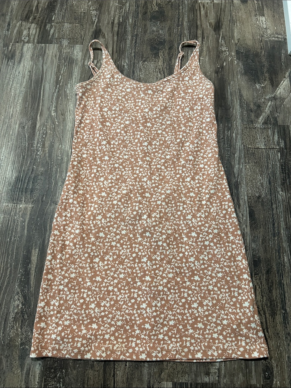 Tan Floral dress